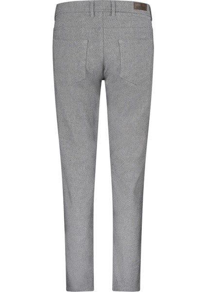 Gri Regular Fit Pamuklu 5 Cep Kot Pantolon