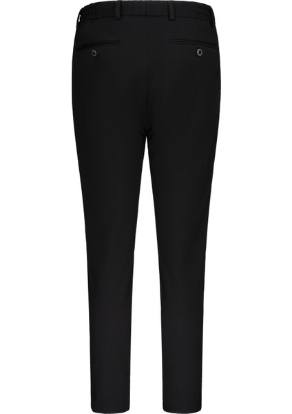 Siyah Slim Fit Mono Yaka Casual Takım Elbise