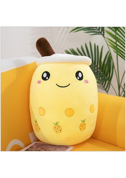 Simülasyon Meyve Süt Çay Kahve Fincanı Yastık Peluş Oyuncak Büyük 50CM (Yurt Dışından)