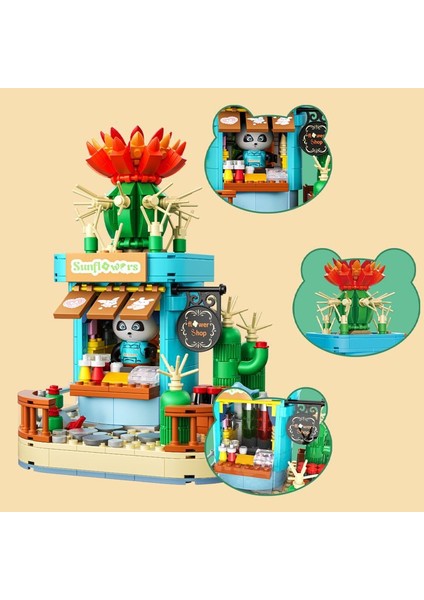 ile Uyumlu Aeonium Yapı Taşları Yaratıcı Montaj Oyuncakları Süsler Kız Hediyesi (Yurt Dışından)