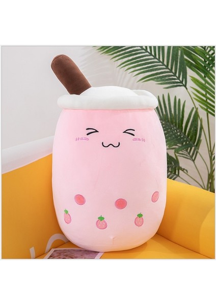 Simülasyon Meyve Süt Çay Kahve Fincanı Yastık Peluş Oyuncak Büyük 50CM (Yurt Dışından)