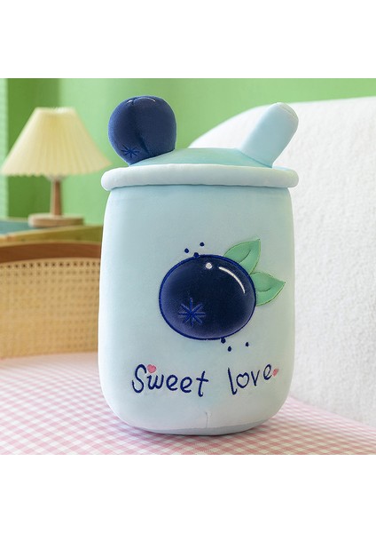 Simülasyon Meyve Süt Çay Kahve Fincanı Yastık Peluş Oyuncak Büyük 50CM (Yurt Dışından)