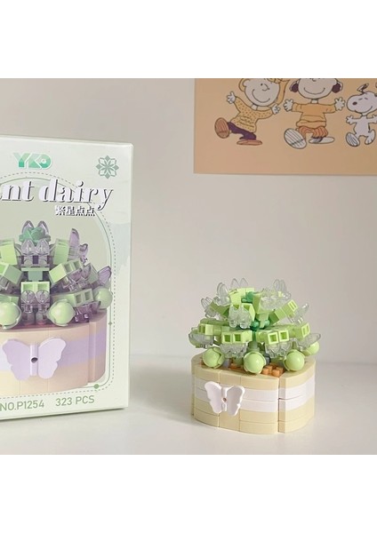 ile Uyumlu Aeonium Yapı Taşları Yaratıcı Montaj Oyuncakları Süsler Kız Hediyesi (Yurt Dışından)