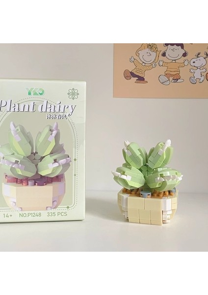 ile Uyumlu Aeonium Yapı Taşları Yaratıcı Montaj Oyuncakları Süsler Kız Hediyesi (Yurt Dışından)