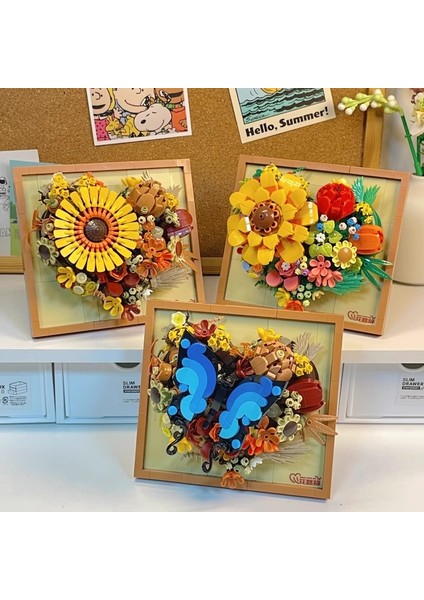 Saksı Yapı Taşı Küçük Pelet Puzzle Kız Serisi Doğum Günü Hediyesi (Yurt Dışından)