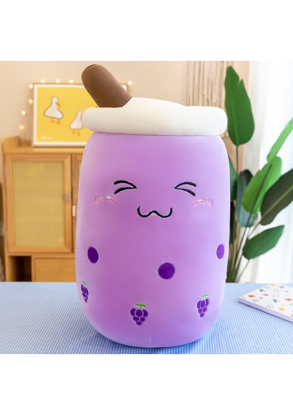 Simülasyon Meyve Süt Çay Kahve Fincanı Yastık Peluş Oyuncak Büyük 50CM (Yurt Dışından)