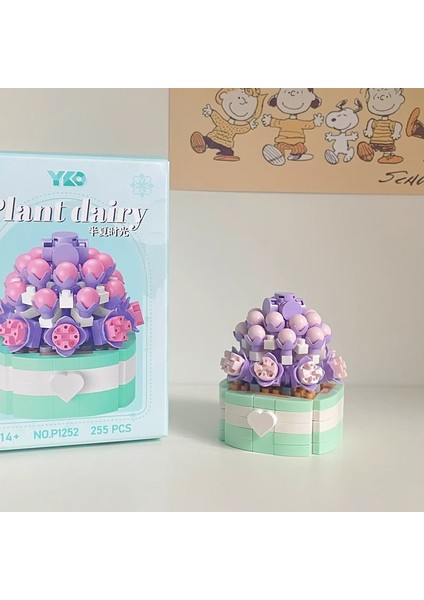 ile Uyumlu Aeonium Yapı Taşları Yaratıcı Montaj Oyuncakları Süsler Kız Hediyesi (Yurt Dışından)