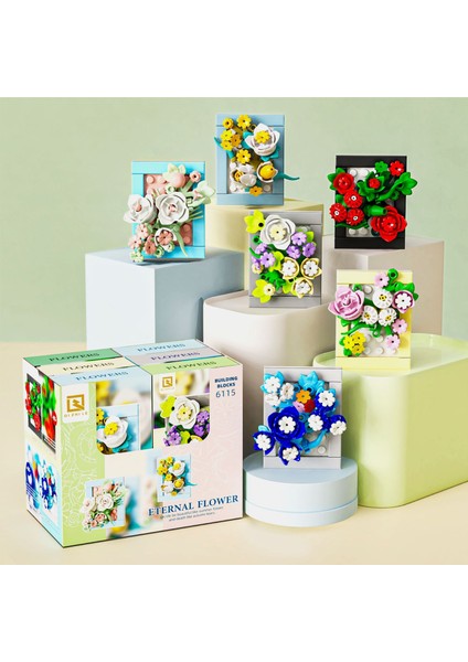 Yeni Yaratıcı Yapı Taşları Buket Ahşap Evler Monte Puzzle Çocuk Oyuncakları Süsler Hediye (Yurt Dışından)