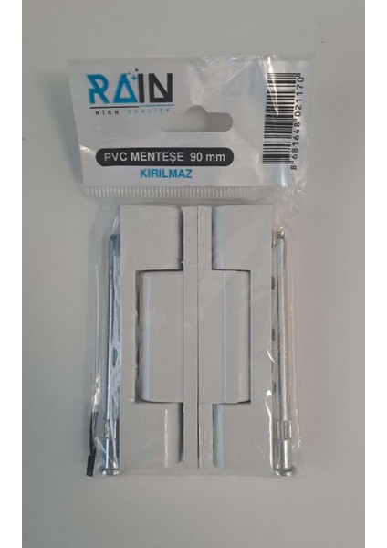 Pvc Kapı Menteşesi 2 Li Paket Beyaz 90MM ( Plastik Gövde )