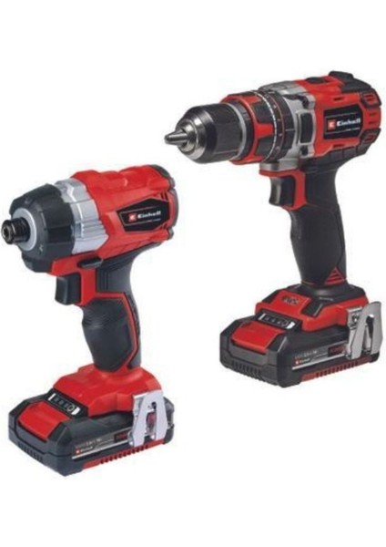 TP-18V Twin Pack Bl Kömürsüz Akülü Matkap -Akülü Vidalama 2X2.0AH Çantalı Set