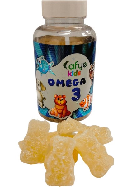 Kids Omega 3 Gummy - 130 gr Kimyasal tatlandırıcı, Sentetik renk verici. Hayvansal jelatin içermez. fiyatları