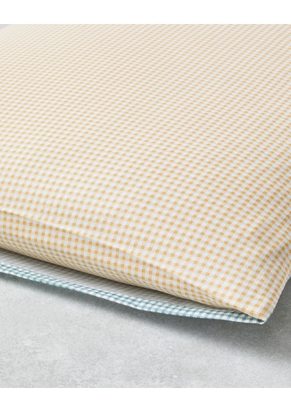Petit Check Pamuklu 2'li Yastık Kılıfı 50X70 cm Sarı-Yeşil fırsatları