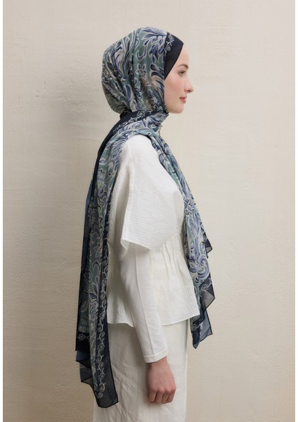 Laura Desen Ipek Krep Şal Mint fırsatları