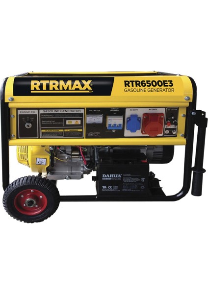 RTR6500E3 Benzinli Jeneratör (Trifaze) 6.8 Kva / 5.5 kW 380 V İpli / Marşlı (Akülü)