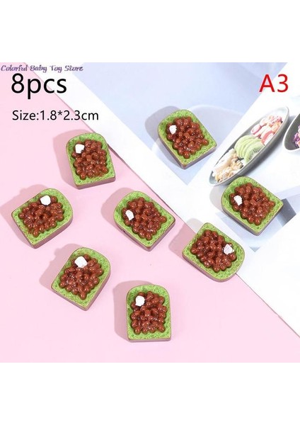 Resim Olarak 1/12 Sevimli Mini Simülasyon Tost Gıda Kek Dollhouse Minyatür Gıda Kahvaltı Aperatif Mutfak Oyuncaklar Minyatür Dıy Zanaat Oyuncaklar (Yurt Dışından)