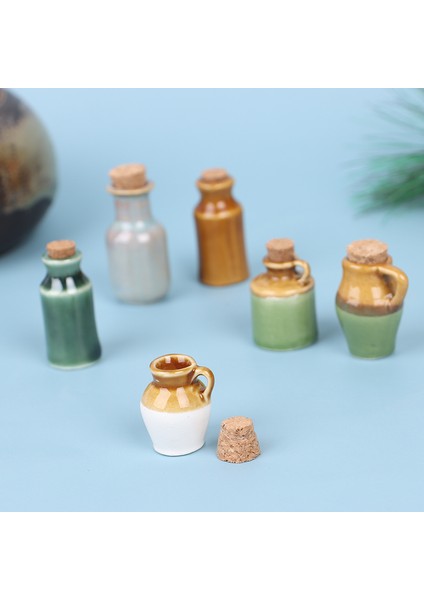 Bir 1:12 Dollhouse Minyatür Seramik Kavanoz Baharat Kavanoz Mutfak Oyuncak Ev Dekor (Yurt Dışından) modelleri