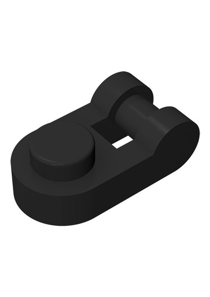 Black-26 10 Adet Moc Uyumlu Parçacıklar 26047 Plaka Yuvarlak 1x1 Bar Kolu ile Yan Yapı Taşı Parçası Eğitici Teknoloji Oyuncak (Yurt Dışından)