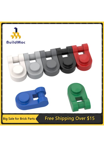 Black-26 10 Adet Moc Uyumlu Parçacıklar 26047 Plaka Yuvarlak 1x1 Bar Kolu ile Yan Yapı Taşı Parçası Eğitici Teknoloji Oyuncak (Yurt Dışından)
