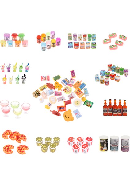 5 Adet 5 Adet Minyatür Dollhouse Süpermarket Gıda Mini Tatlı Kurabiye Sakız Şarap Içecek Konserve Gıda Bjd Bebek Için Mutfak Aksesuarı (Yurt Dışından) fiyatları