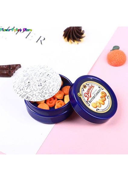 1 Adet Boş Kutu 1 Takım 1/12 Dollhouse Minyatür Danimarka Kurabiye Mavi Teneke Kutu Seti Mutfak Aksesuarları 37*17MM (Yurt Dışından) modelleri
