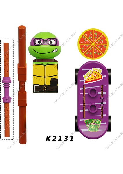 KF1419 KDL817 Tmnt Oyunları Bebek Tuğla Ninja Kaplumbağa Leo Raph Don Bebek Karikatür Mini Figürler Aksiyon Blokları Oyuncak Tuğla Çocuklar KF6196 (Yurt Dışından)