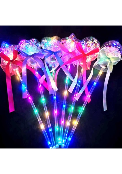 1 Adet x Pentastar Prenses Değnek Yanıp Sönen Sihirli LED Sopa Oyuncak Işık ile Kristal Aydınlık Top Çocuk Kız Favor Rave Ralli Sahne (Yurt Dışından) fiyatları