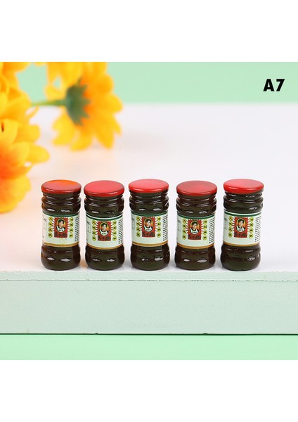 A7 5 Adet 1/12 Dollhouse Minyatür Çeşni Modeli Reçine Mini Mutfak Sahne Dekorasyon Aksesuarları Çocuklar Oyuncak Oyna Pretend (Yurt Dışından)