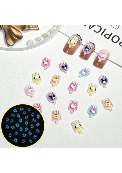36 20 Adet Reçine Sanrioed Kawaii Pochacco Cinnamoroll Kuromi Tırnak Aksesuarları Aydınlık Manikür Sanat Dekoru Dıy Aksesuarları Oyuncaklar Hediye (Yurt Dışından) modelleri