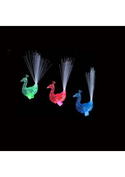 30 Adet LED Renkli Aydınlık Çocuk Oyuncakları Çocuklar Kızlar Için Tavuskuşu Parmak LED Işıklı Yüzükler Parti Alet Akıllı Oyuncak Çocuklar Için Erkek Yüzük (Yurt Dışından)
