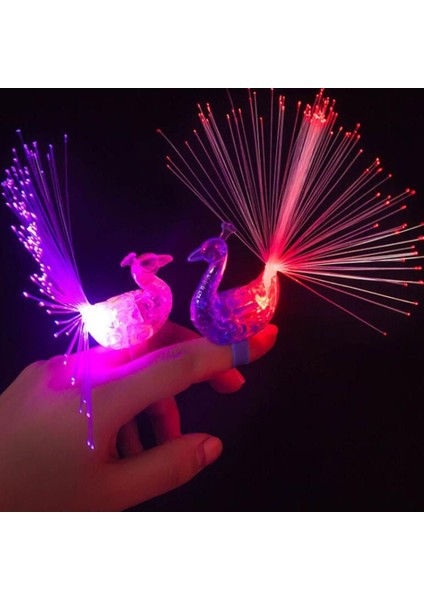 30 Adet LED Renkli Aydınlık Çocuk Oyuncakları Çocuklar Kızlar Için Tavuskuşu Parmak LED Işıklı Yüzükler Parti Alet Akıllı Oyuncak Çocuklar Için Erkek Yüzük (Yurt Dışından) modelleri