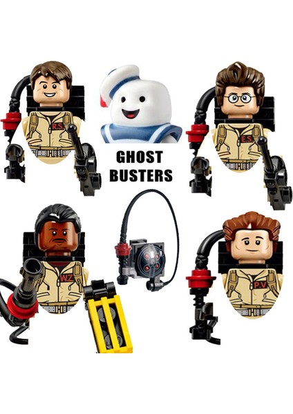Altın Promosyonlar!!4 Adet/takım Ghostbusters Egon Spengler Peter Winston Zeddemore Kalmak Puft Modeli Aksiyon Figürleri Blok Oyuncaklar Çocuklar Için (Yurt Dışından)