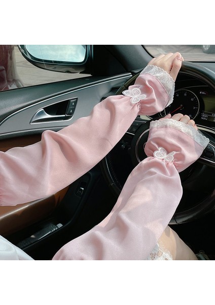 Üç Boyutlu Dantel Şifon Gevşek Güneş Koruma Kollu (Yurt Dışından) modelleri