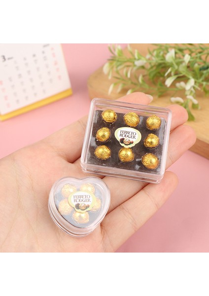 Oyuncaklar Kawaii Mini Çikolata Hediye Kutusu Modeli Dollhouse Minyatür Oyun Mutfak Gıda Oyuncak Ev Bebek Aksesuarları (Yurt Dışından) modelleri