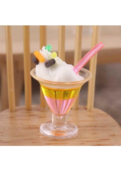 2 Adet 1 Adet Içecek Dondurma Bardak Seti Modeli Mini Gıda Oyna Pretend Fit Oyun Evi Oyuncak Bebek Aksesuarları Dollhouse Minyatür (Yurt Dışından) modelleri