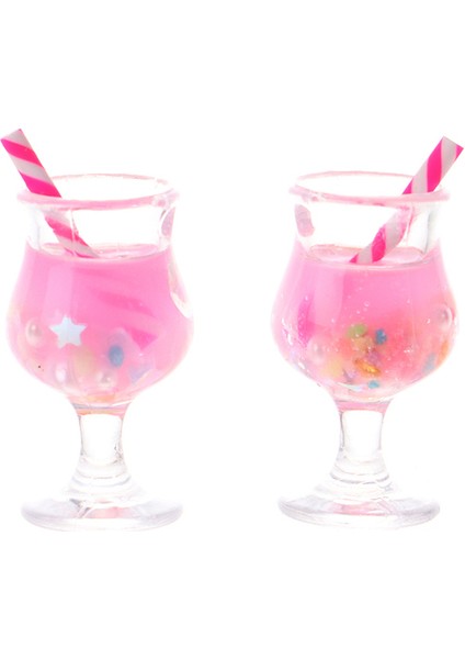 2 Adet 1 Adet Içecek Dondurma Bardak Seti Modeli Mini Gıda Oyna Pretend Fit Oyun Evi Oyuncak Bebek Aksesuarları Dollhouse Minyatür (Yurt Dışından)