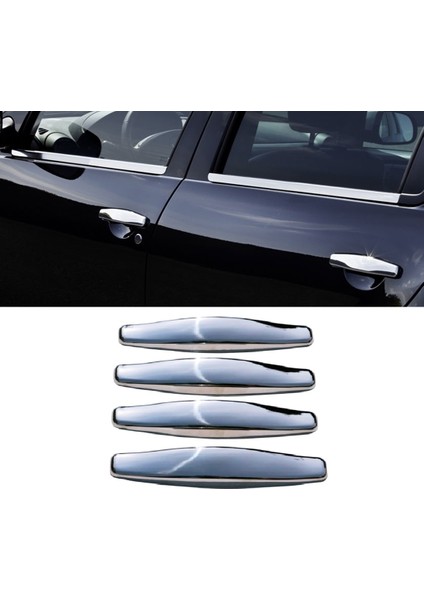 Dacia Duster 2010-2017 Arası Krom Kapı Kolu 4 Kapı Paslanmaz Çelik