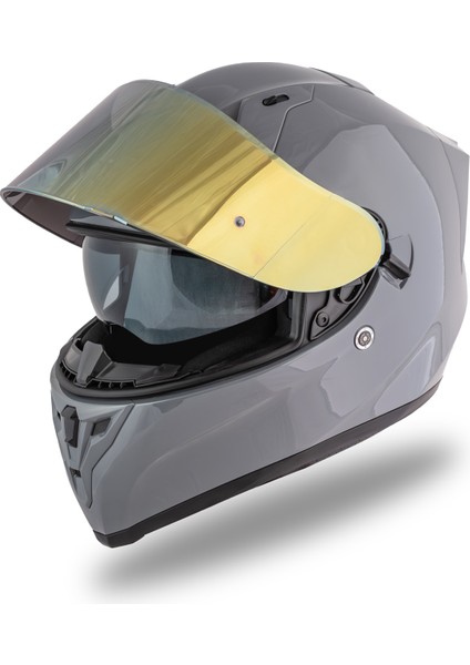 Strada Nardo Gri Kask ( Güneş Vizörlü )