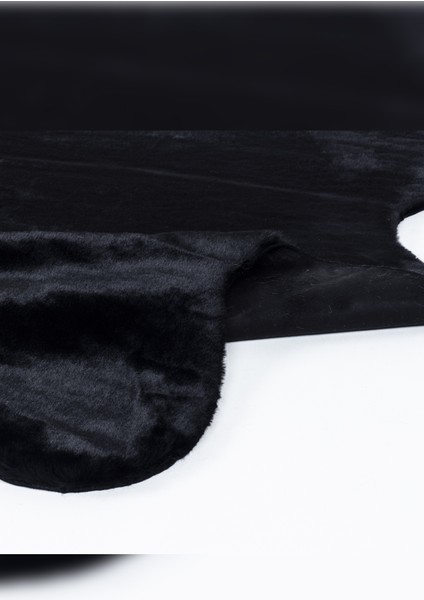 Halı Meloni Siyah Yıkanabilir Tüy Dökmez Pofuduk Dekoratif Post Pelüş Halı fırsatları