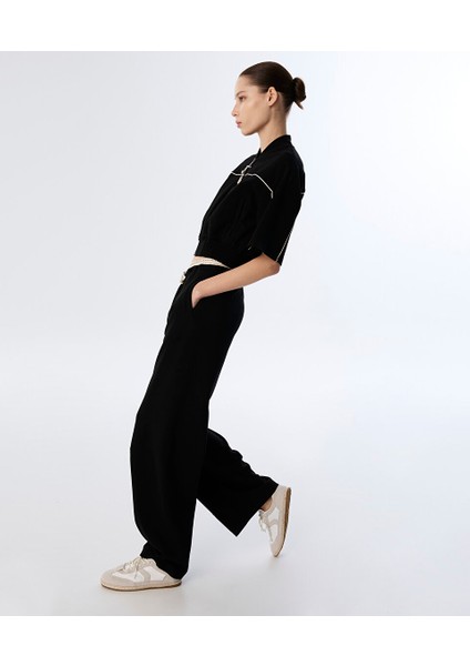 Nakışlı Kontrast Bel Pantolon TS1250003232001 fiyatları