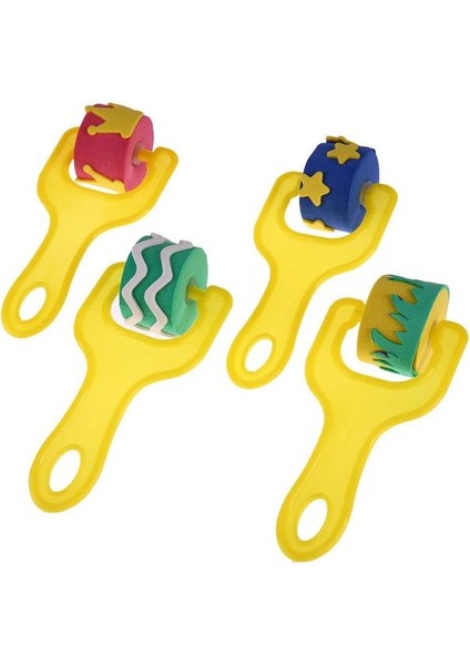 Set D 1 Takım Dıy Çok Şekilli Çocuk Boyama Sünger Fırçalar Mühürler Seti Okul Öncesi Anaokulu Pigment Boyalar Grafiti Çizim Araçları (Yurt Dışından)