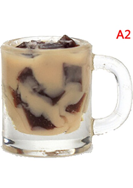 Resim Olarak Mini Milkshake Dondurma Limon Süt Meyve Çayı Su Bardağı Çilek Muz Minyatürleri Dollhouse Aksesuarları Bardaklar Mutfak Oyuncakları (Yurt Dışından)
