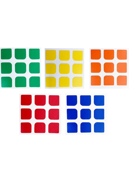 Sarı Yüksek Kaliteli Çocuk 3X3X3 Sihirli Küp Çıkartmaları Değiştirin Hız 3x3 Cubo Magico Çıkartmalar Bebek Erken Öğrenme Oyuncak Çocuklar Için Öğrenci (Yurt Dışından)