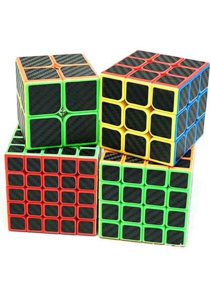 Çarpık Stil Mfjs Moyu Karbon Fiber Sticker Sihirli Küp 2x2 3x3 4x4 5x5 Pozitif Küp Piramit Megaminx Cubo Magico Çocuklar Için Hediye Oyuncak (Yurt Dışından)