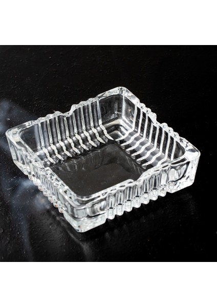 Klk-02 Kristal Cam Kare Lüks Küllük Şeffaf 12 x 12 cm