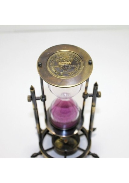 Pirinç Pusulalı Kum Saati Model 3