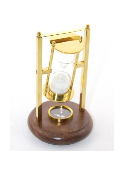 Pirinç Pusulalı Kum Saati Model 2