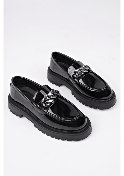 Daily Kalın Taban Tokalı Günlük Casual Makosen Kadın Loafer Ayakkabı