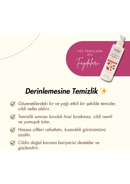 Gilaburu Yağı Özlü Yüz Temizleme Jeli