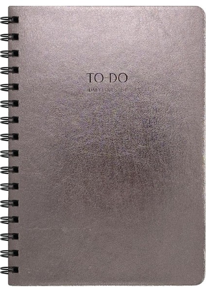 Vegan Deri Esnek Kapaklı Planlayıcı A5 100 gr 128 Sayfa Life&work Rose Gold