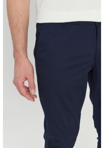 Pamuklu Slim Fit Dar Kesim Yan Cep Esnek Casual Pantolon fırsatları